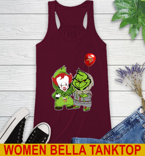 Minnesota Vikings Baby Pennywise Grinch Christmas NFL Football Racerback Tank 3
