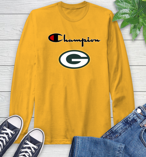 NFL Football Green Bay Packers Champion Shirt Long Sleeve T-Shirt 2