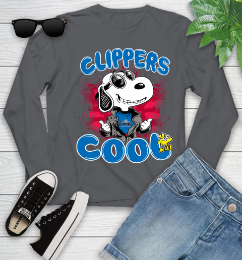 NBA Basketball LA Clippers Cool Snoopy Shirt Youth Long Sleeve 8