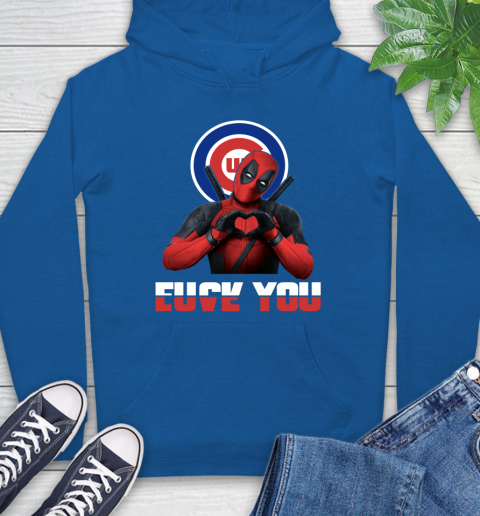 MLB Chicago Cubs Deadpool Love You Fuck You Baseball Sports Hoodie 9