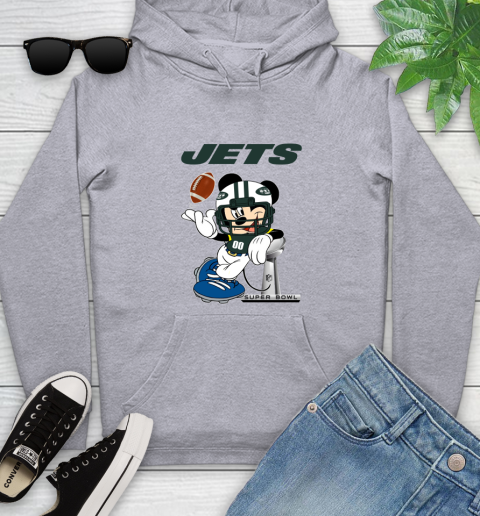 NFL New York Jets Mickey Mouse Disney Super Bowl Football T Shirt Youth Hoodie 6
