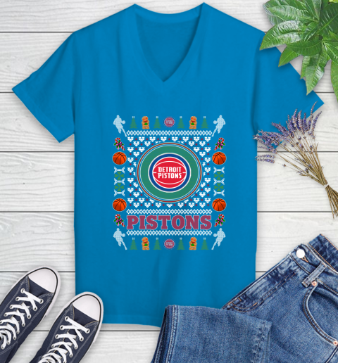 Detroit Pistons Merry Christmas NBA Basketball Loyal Fan Ugly Shirt 80