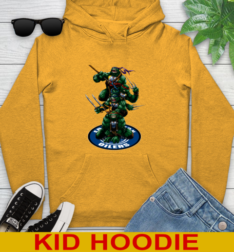 NHL Hockey Edmonton Oilers Teenage Mutant Ninja Turtles Shirt Youth Hoodie 4 NHL Hockey Edmonton Oilers Teenage Mutant Ninja Turtles Shirt Youth Hoodie - Image 4