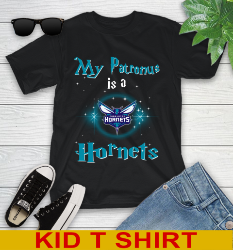 NBA Basketball Harry Potter My Patronus Is A Charlotte Hornets Youth T-Shirt