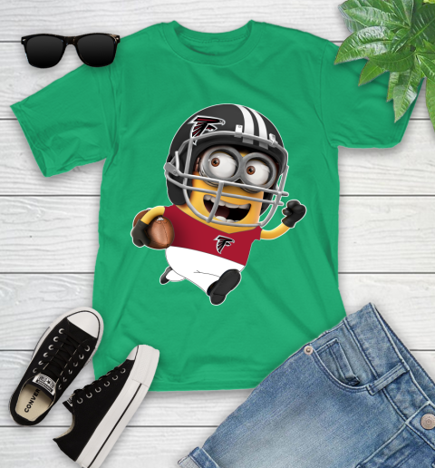 NFL Atlanta Falcons Minions Disney Football Sports Youth T-Shirt 7 NFL Atlanta Falcons Minions Disney Football Sports Youth T-Shirt - Image 7