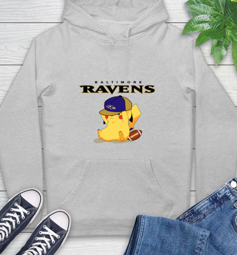 NFL Pikachu Football Sports Baltimore Ravens Hoodie 6