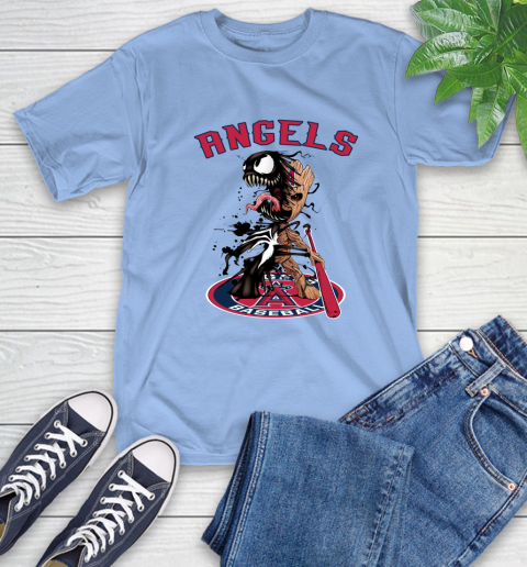 MLB Los Angeles Angels Baseball Venom Groot Guardians Of The Galaxy T-Shirt 11