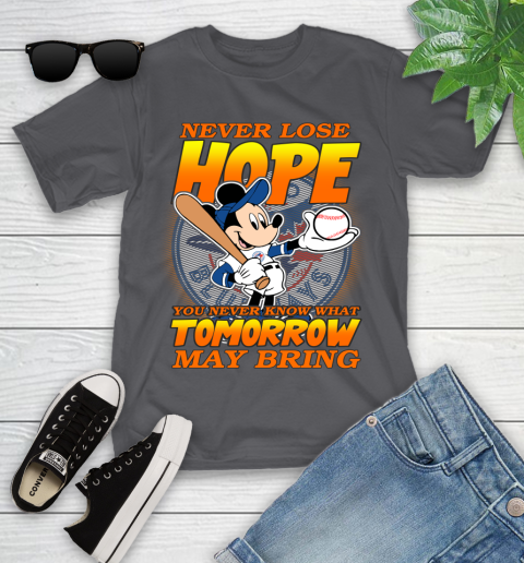 Toronto Blue Jays MLB Baseball Mickey Disney Never Lose Hope Youth T-Shirt 6