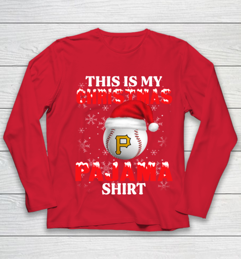 Pittsburgh Pirates This Is My Christmas Pajama Shirt MLB Youth Long Sleeve 8