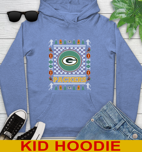 Green Bay Packers Merry Christmas NFL Football Loyal Fan Youth Hoodie 12