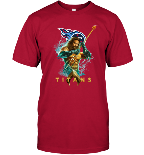 NFL Tennessee Titans Aquaman DC Football Sports VorTuzVuREl classic t shirt 2 95 151514 front red