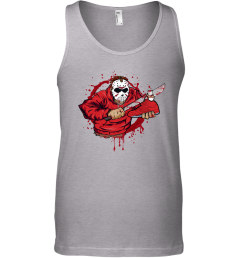 Air Jordan 5 Red Suede Matching Sneaker Tshirt Jason Voorhees Red Jordan Tshirt
