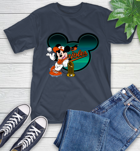 MLB Baltimore Orioles The Commissioner's Trophy Mickey Mouse Disney T-Shirt 4