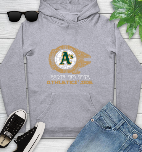 MLB Come To The Oakland Athletics Side Star Wars Baseball Sports Youth Hoodie 6