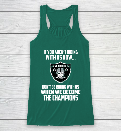NFL Oakland Raiders Football We Become The Champions Racerback Tank 5