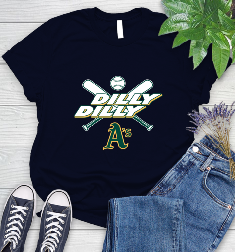 MLB Oakland Athletics Dilly Dilly Baseball Sports Women's T-Shirt 3