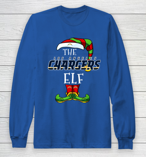 Los Angeles Chargers Christmas ELF Funny NFL Long Sleeve T-Shirt 6