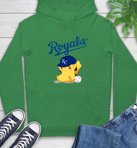 MLB Pikachu Baseball Sports Kansas City Royals Hoodie 8