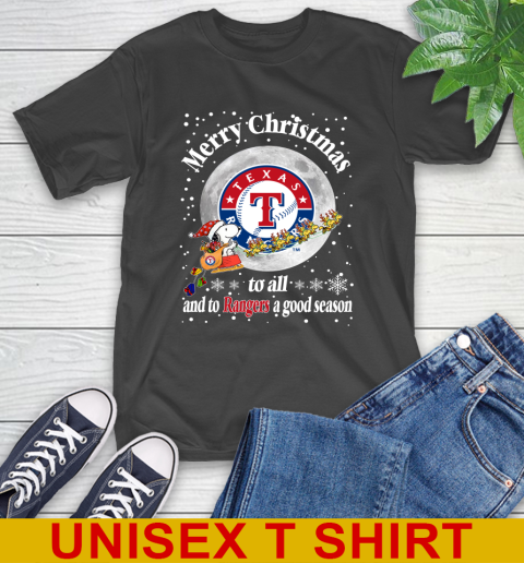 Texas Rangers Merry Christmas To All And To Rangers A Good Season MLB Baseball Sports T-Shirt