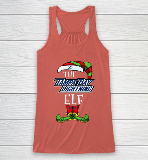 Tampa Bay Lightning Christmas ELF Funny NHL Racerback Tank 3
