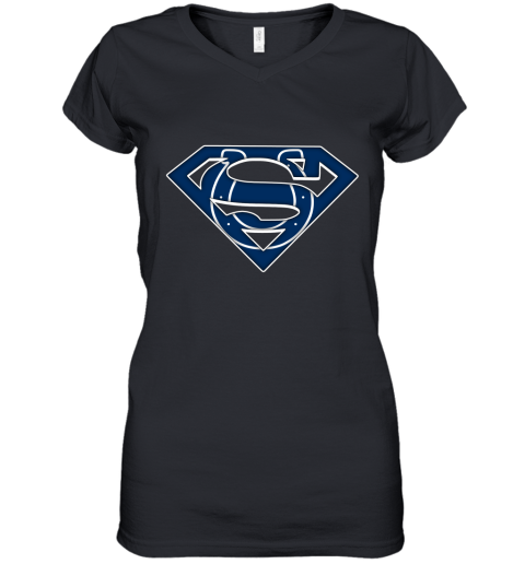 We Are Undefeatable The Indianapolis Colts x Superman NFL Women's V-Neck T-Shirt