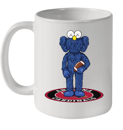 NFL Football Arizona Cardinals Kaws Bff Blue Figure Shirt Ceramic Mug 11oz