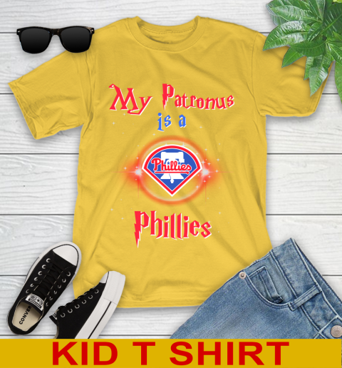 MLB Baseball Harry Potter My Patronus Is A Philadelphia Phillies Youth T-Shirt 9
