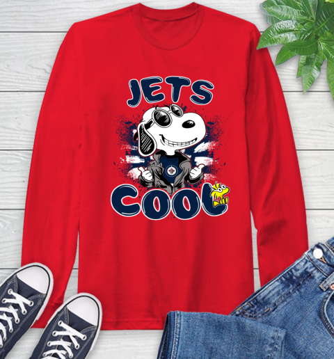 NHL Hockey Winnipeg Jets Cool Snoopy Shirt Long Sleeve T-Shirt 12