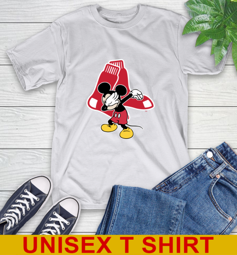 Boston Red Sox MLB Baseball Dabbing Mickey Disney Sports T-Shirt 12