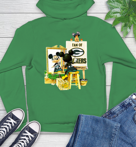NFL Football Green Bay Packers Mickey Drawing Shirt 21