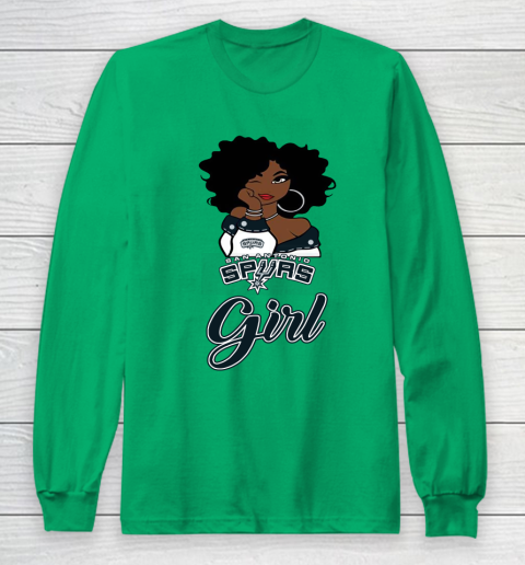 San Antonio Spurs Girl NBA Long Sleeve T-Shirt 7
