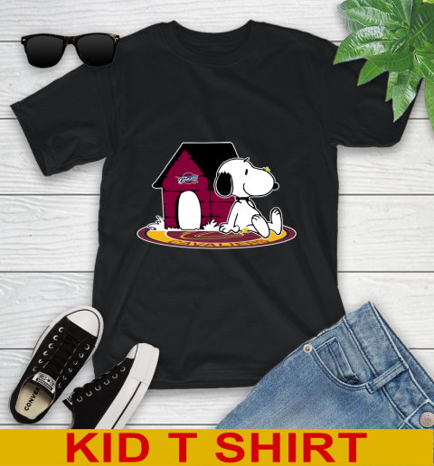 NBA Basketball Cleveland Cavaliers Snoopy The Peanuts Movie Shirt Youth T-Shirt 2