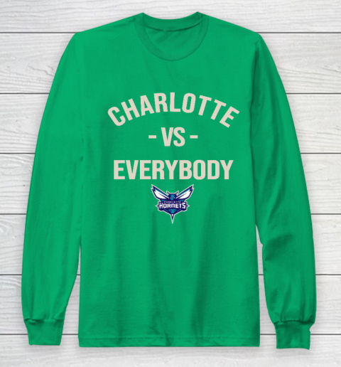 Charlotte Hornets Vs Everybody Long Sleeve T-Shirt 4