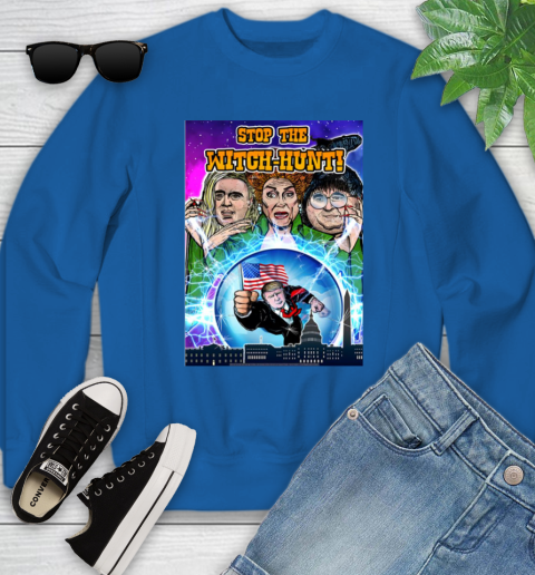 Stop The Witch Hunt Trump Youth Sweatshirt 8