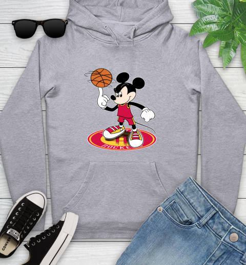 NBA Basketball Houston Rockets Cheerful Mickey Disney Shirt Youth Hoodie 6