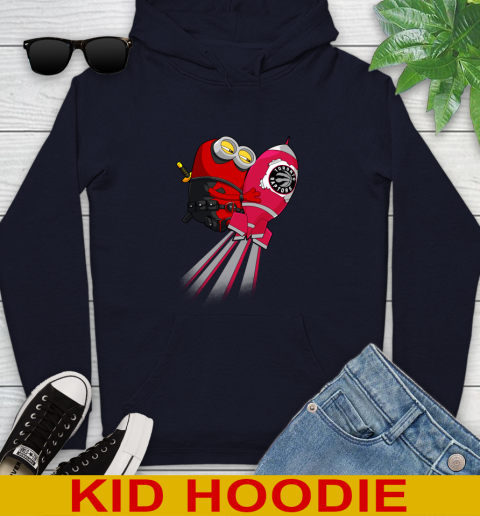 NBA Basketball Toronto Raptors Deadpool Minion Marvel Shirt Youth Hoodie 3