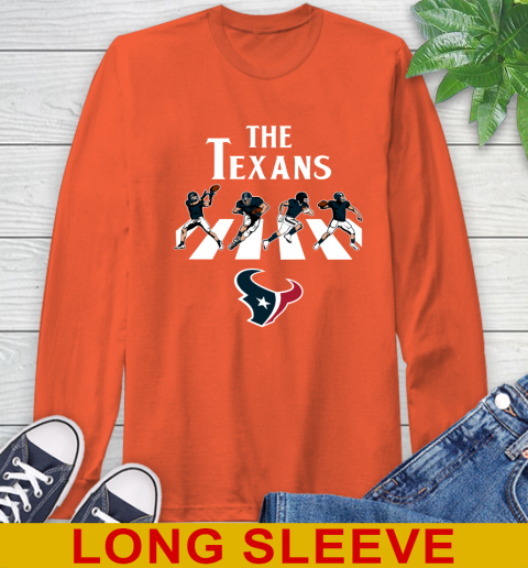 NFL Football Houston Texans The Beatles Rock Band Shirt Long Sleeve T-Shirt 4