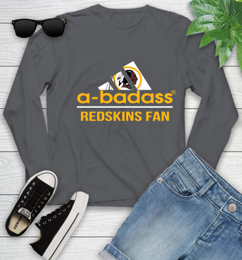 Washington Redskins NFL Football A Badass Adidas Adoring Fan Sports Youth Long Sleeve 9