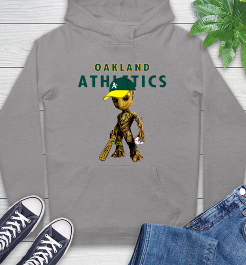MLB Oakland Athletics Groot Guardians Of The Galaxy Baseball Hoodie 6