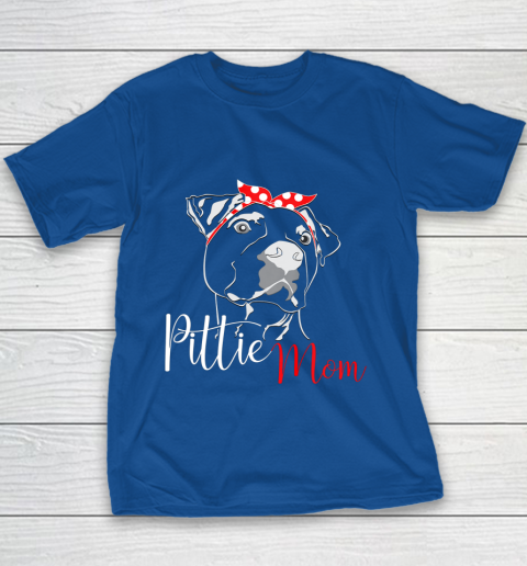 Dog Mom Shirt Pittie Mom T Shirt American Pitbull Shirt Dog Lover Youth T-Shirt 6