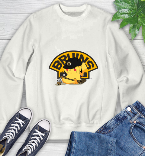 NHL Pikachu Hockey Sports Boston Bruins Sweatshirt