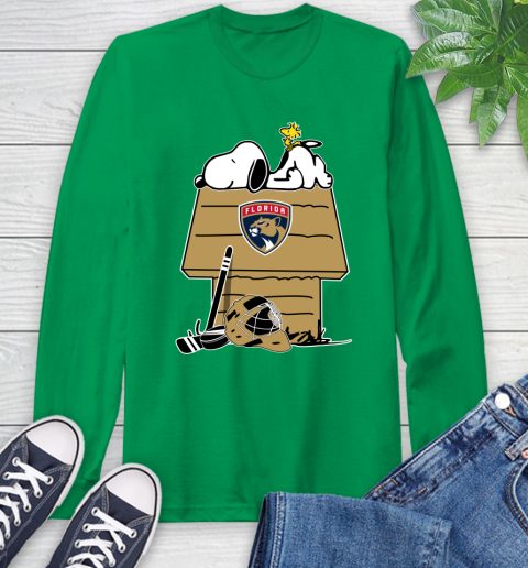 Florida Panthers NHL Hockey Snoopy Woodstock The Peanuts Movie Long Sleeve T-Shirt 7