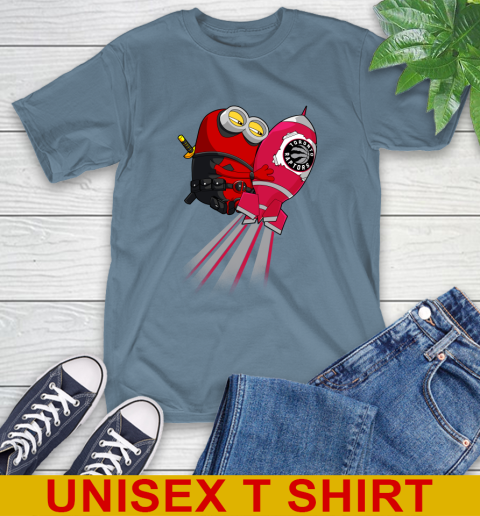 NBA Basketball Toronto Raptors Deadpool Minion Marvel Shirt T-Shirt 8