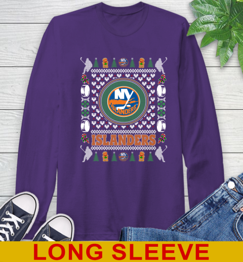 New York Islanders Merry Christmas NHL Hockey Loyal Fan Long Sleeve T-Shirt 5
