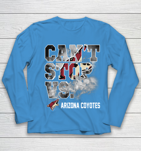 NHL Arizona Coyotes Hockey Can't Stop Vs Youth Long Sleeve 5