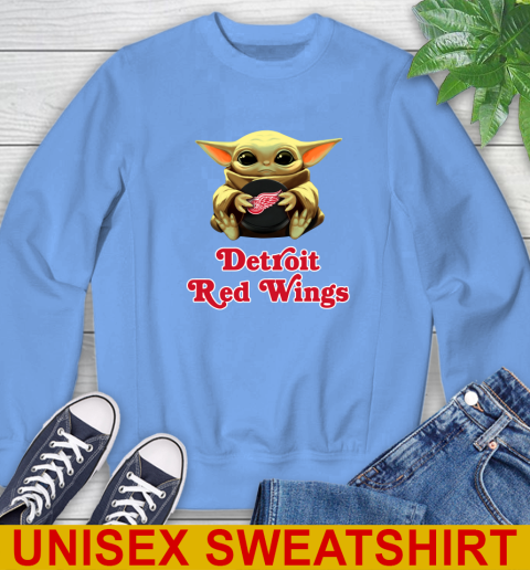 NHL Hockey Detroit Red Wings Star Wars Baby Yoda Shirt 35