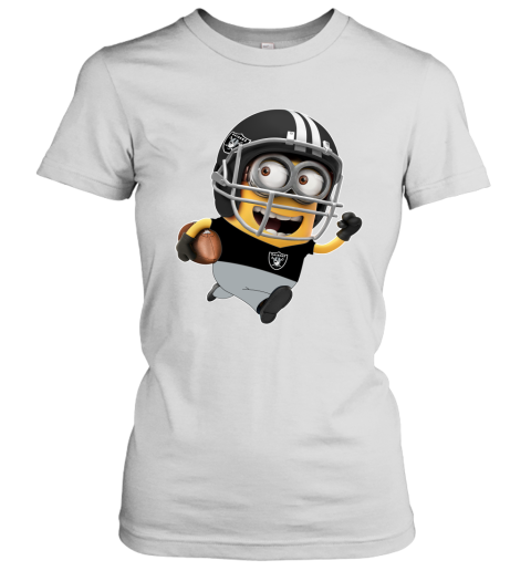 NFL Oakland Raiders Minions Disney Football Sports zTPZJlU6tMm ladies t shirt 20 95 151514 front white