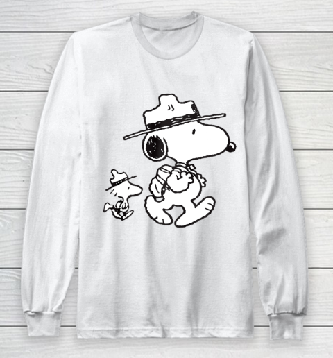 Funny Snoopy Woodstock Camping Long Sleeve T-Shirt