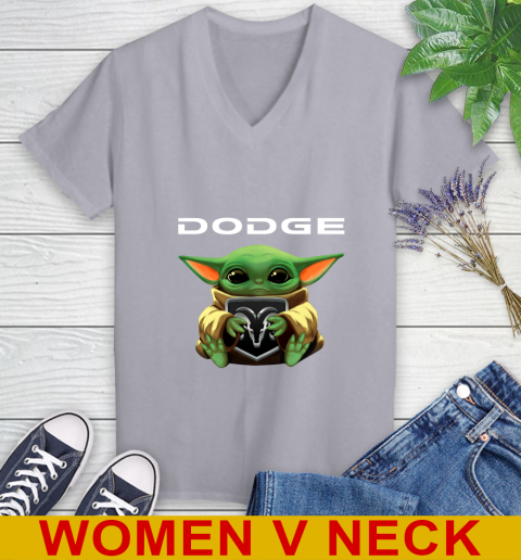 Star Wars Baby Yoda Hugs Dodge Car Shirt 76