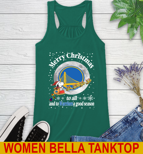Golden State Warriors Merry Christmas To All And To Warriors A Good Season NBA Basketball Sports Racerback Tank 5